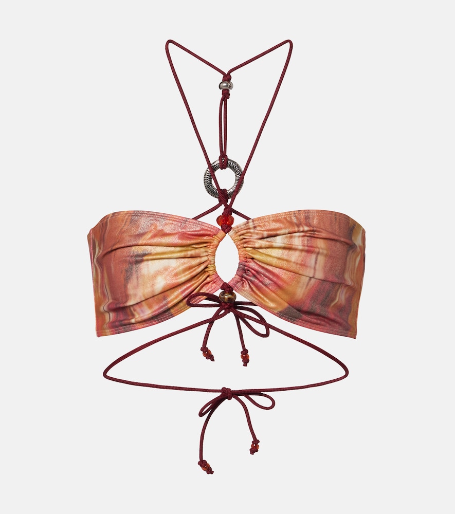 Isabel Marant Verziertes Bikini-Oberteil Analia, Damen, DE 32 Orange