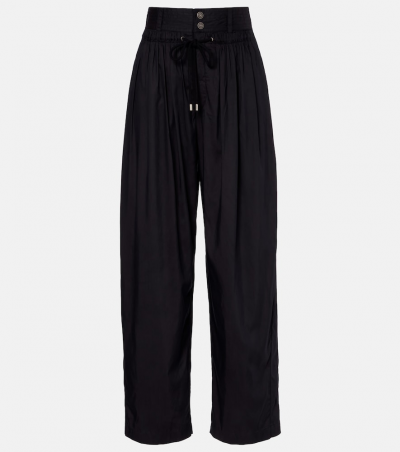 Isabel Marant Weite High-Rise-Hose Inaya, Damen, DE 32 Schwarz