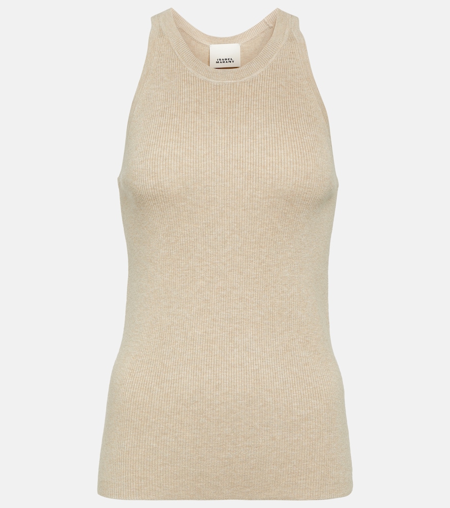 Isabel Marant Tanktop Merry aus Rippstrick, Damen, XL+ Beige
