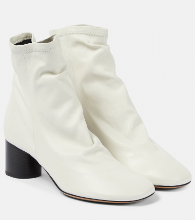 Isabel Marant Ankle Boots Laeden aus Leder, Damen, EU 35 Weiß