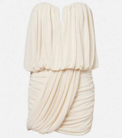 Isabel Marant Minikleid Adeli aus Jersey, Damen, DE 32 Weiß