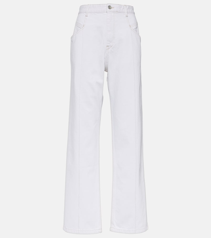 Isabel Marant High-Rise Boyfriend Jeans Nadege, Damen, DE 32 Weiß