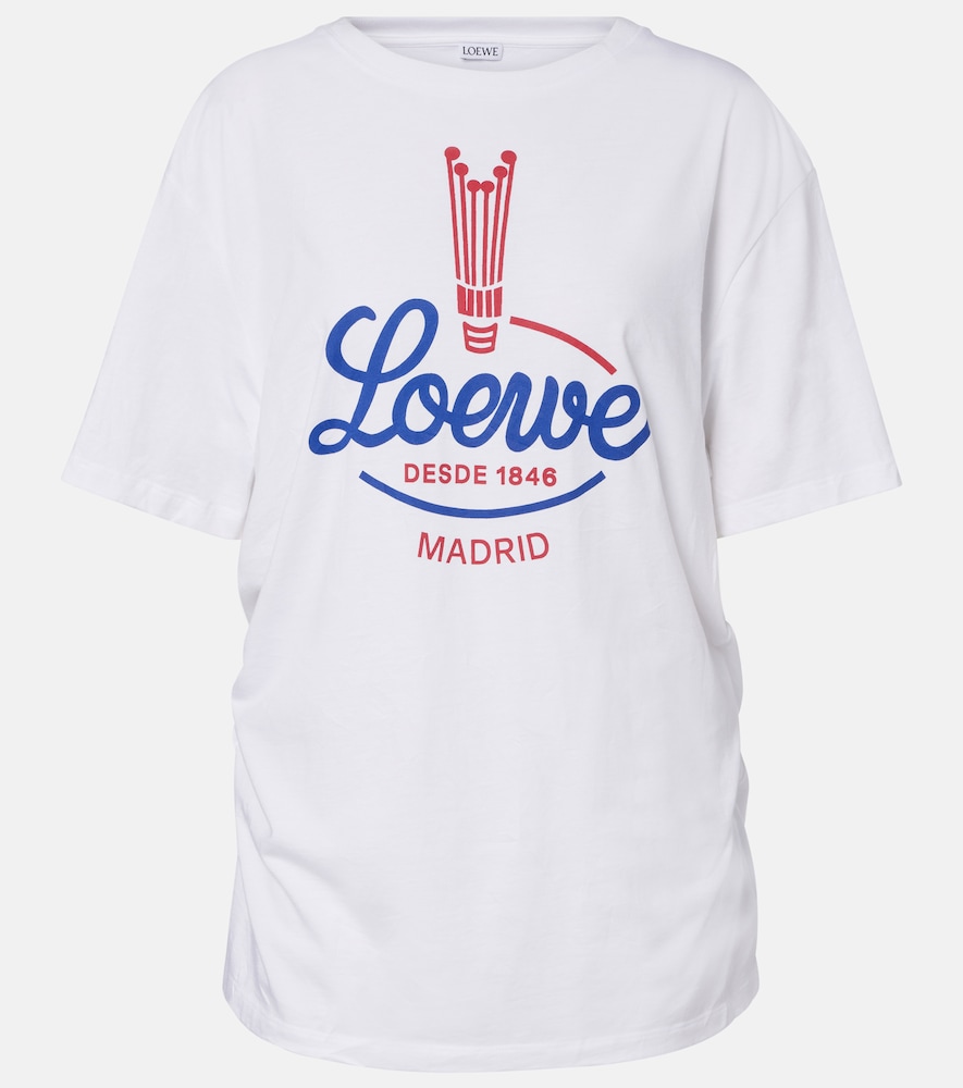 Loewe T-Shirt aus Jersey, Damen, XS Weiß