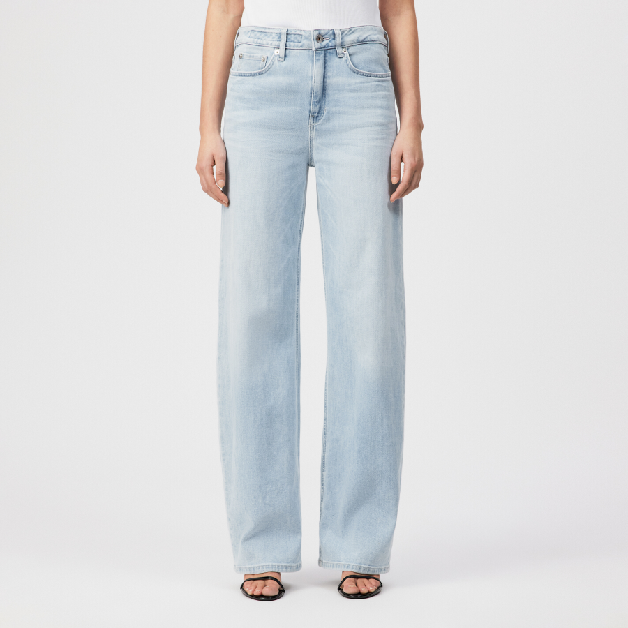 DRYKORN MEDLEY Mid-Waist Jeans in Light-Blue Denim blau 30x32
