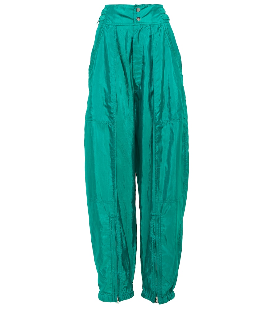 Isabel Marant High-Rise-Hose Olga, Damen, DE 34 Grün