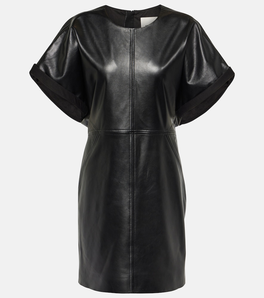 Isabel Marant Minikleid Faustilia aus Leder, Damen, DE 32 Schwarz