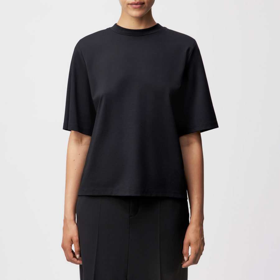 DRYKORN TADURA T-Shirt in Lyocell-Mix schwarz XS