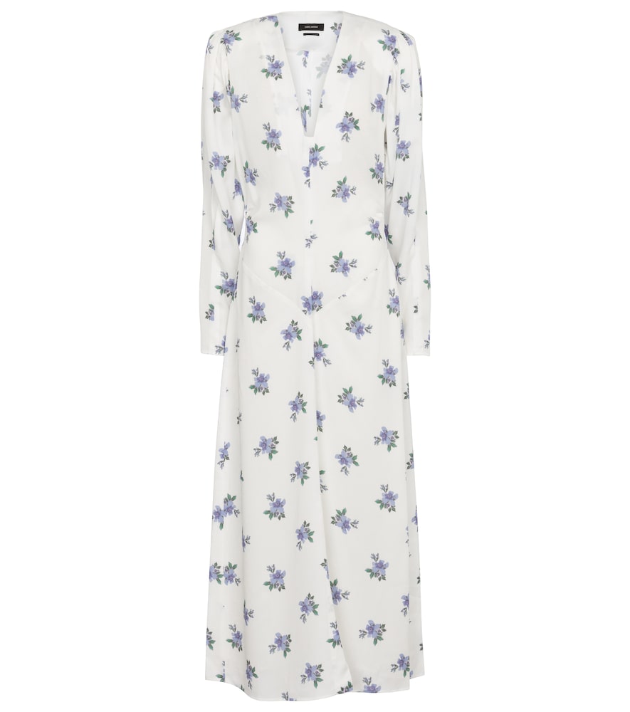Isabel Marant Bedrucktes Midikleid Bagenia, Damen, XS Multicolor