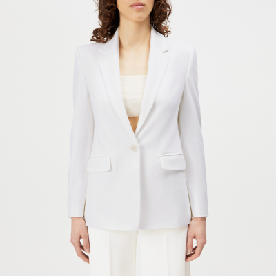 DRYKORN ATLIN-2 Einknopf-Blazer in Viskose-Jersey off_weiß 1