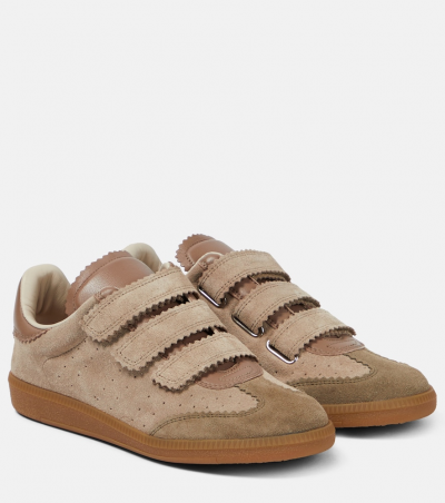Isabel Marant Sneakers Beth aus Veloursleder, Damen, EU 35 Braun