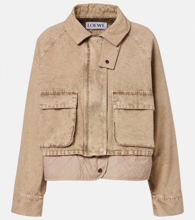 Loewe Jeansjacke, Damen, XXS Beige
