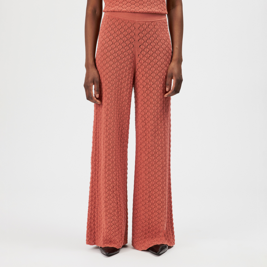DRYKORN TINKO Marlenehose mit Strukturstrick in Baumwolle orange XS