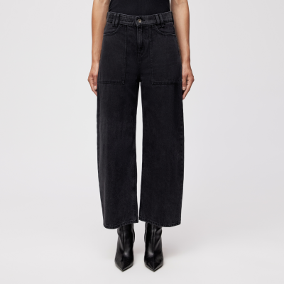 DRYKORN DERIVE Mid-Waist Jeans in Black-Denim schwarz 25x34