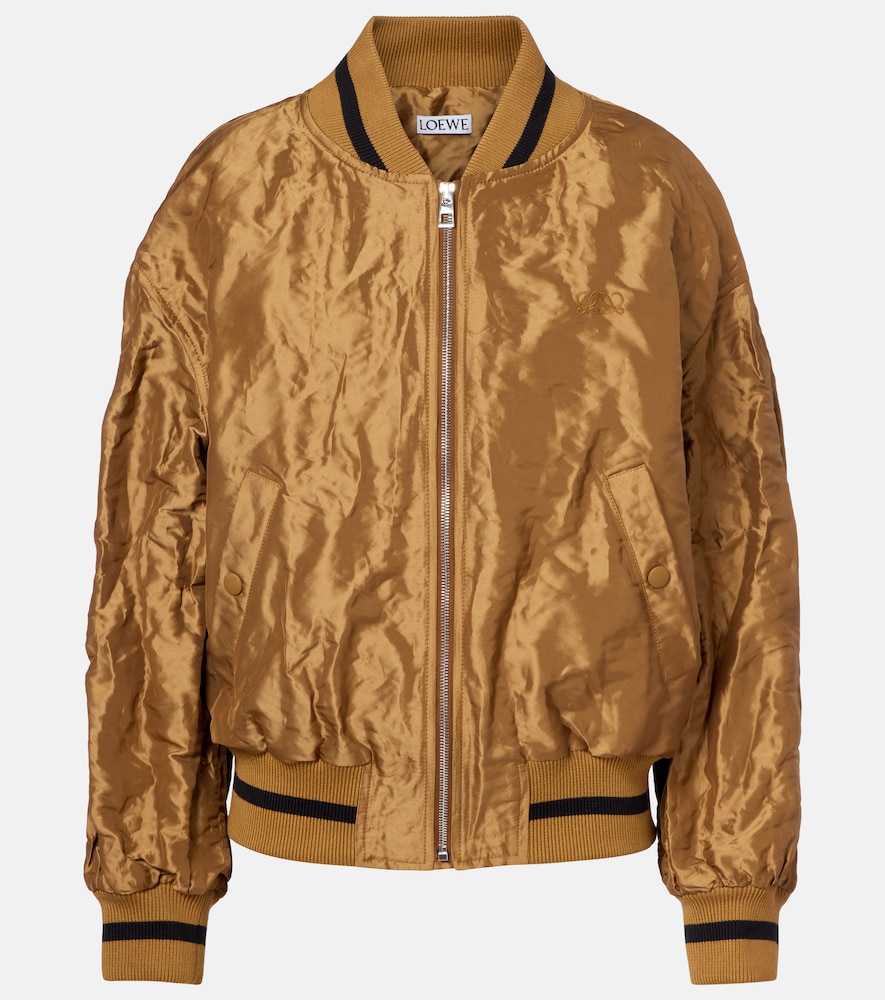 Loewe Bomberjacke aus Taft, Damen, XXS Braun