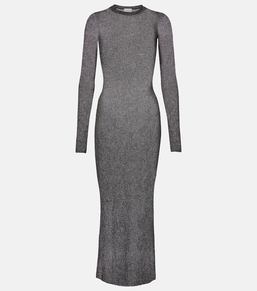 Isabel Marant Maxikleid Fanelie aus Lamé, Damen, DE 32 Schwarz