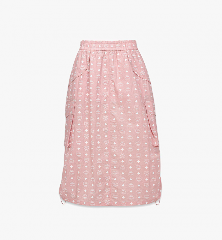 MCM Midirock mit Monogramm aus ECONYL Damen SOFT PINK