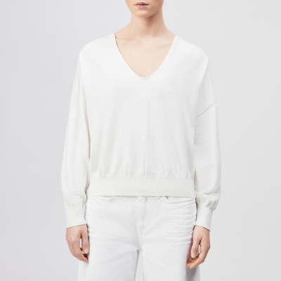 DRYKORN RISORY Oversized Pullover in Kaschmir-Baumwoll-Mix off_weiß XS