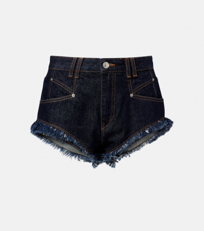 Isabel Marant High-Rise Jeansshorts Eneidala, Damen, DE 30 Blau