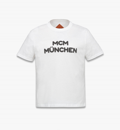 MCM T-Shirt München aus Bio-Baumwolle Damen WHITE