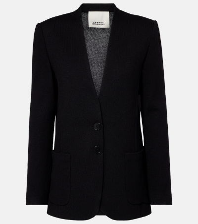 Isabel Marant Jacke Olivia aus einem Wollgemisch, Damen, DE 32 Schwarz