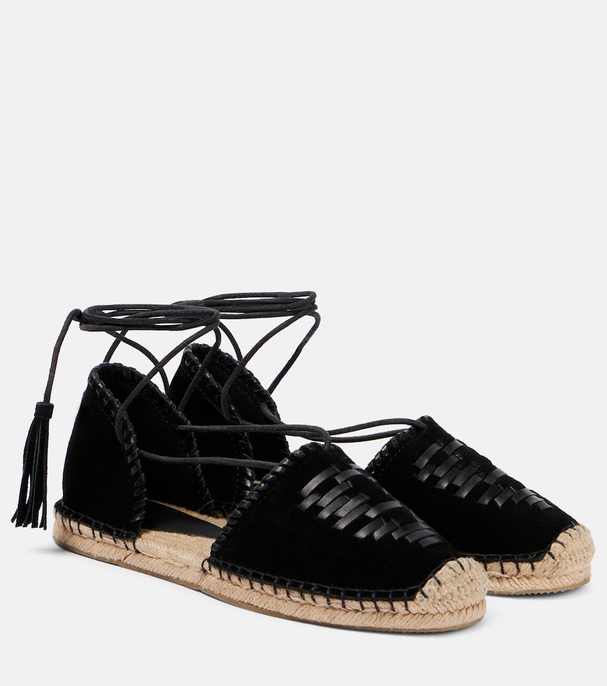 Isabel Marant Espadrilles Celsi aus Leder, Damen, EU 35 Schwarz