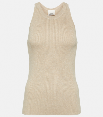 Isabel Marant Top Merry aus Rippstrick, Damen, DE 42 Beige