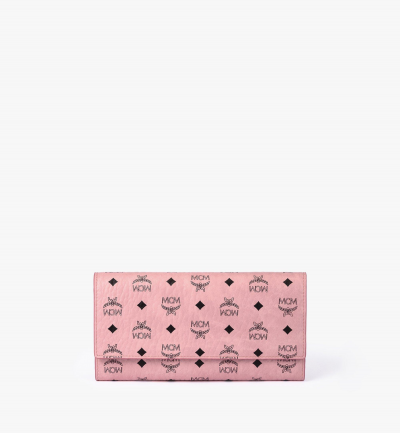 MCM Aren Portemonnaie in Visetos Damen SOFT PINK