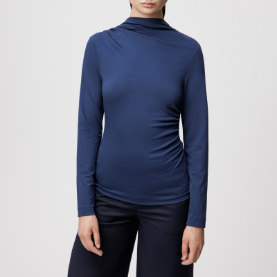 DRYKORN TIRY Longsleeve in Lyocell-Mix blau XS
