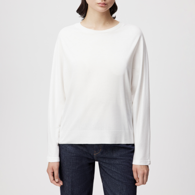 DRYKORN SOMEJA Batwing - Longsleeve in Lyocell-Baumwoll-Mix off_weiß XS
