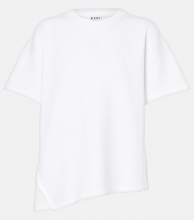 Loewe T-Shirt aus einem Baumwollgemisch, Damen, XS Weiß