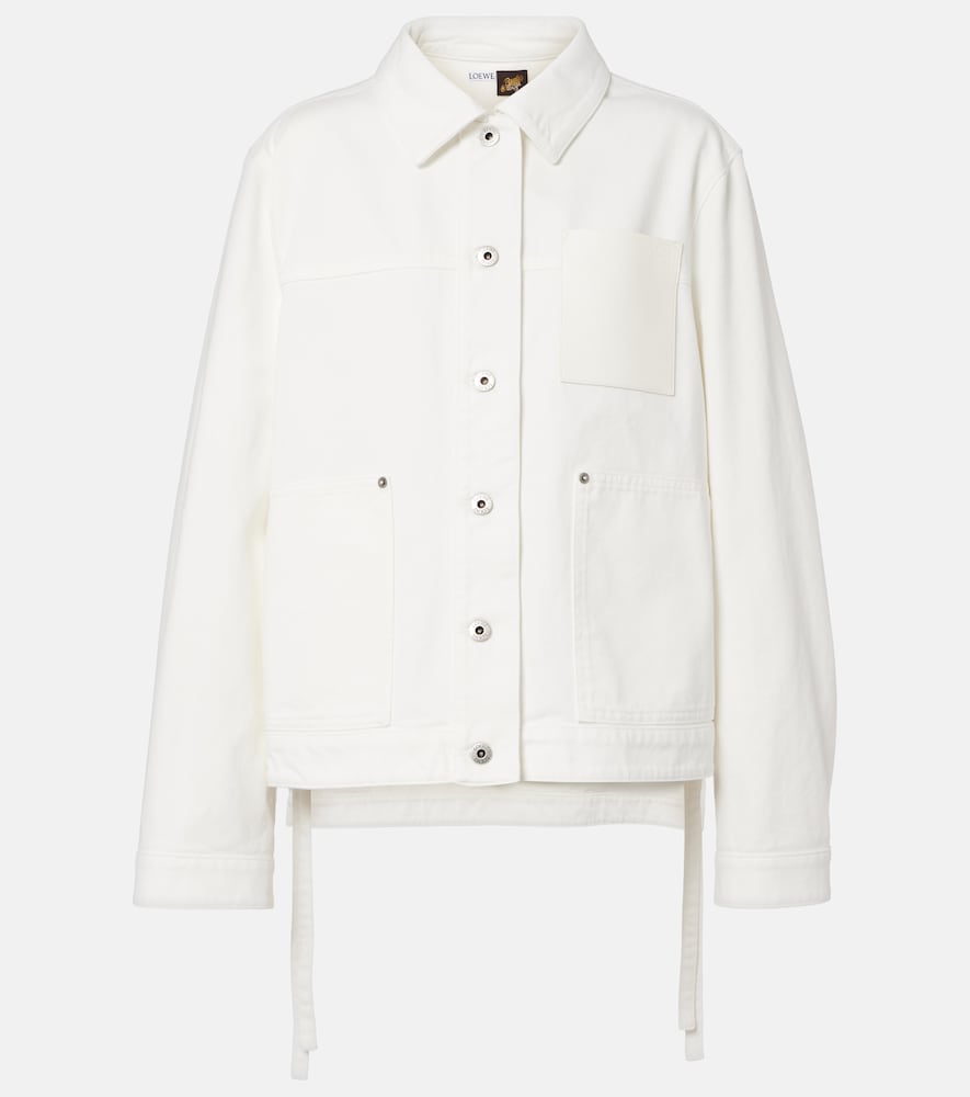 Loewe Paula‘s Ibiza Jacke aus Denim, Damen, L Weiß