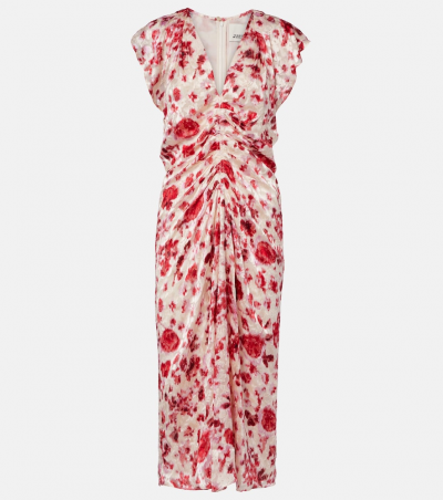 Isabel Marant Midikleid Lindsay aus Jacquard, Damen, DE 32 Rosa