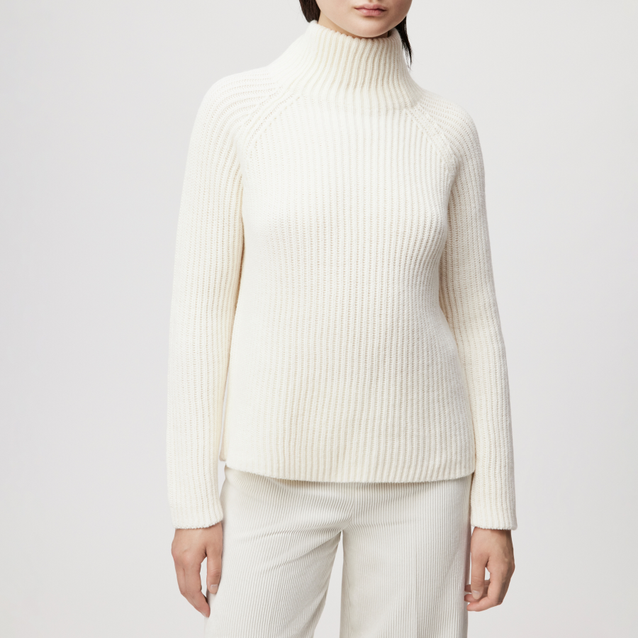 DRYKORN ARWEN Rollkragenpullover in Woll-Alpakamix off_weiß XS