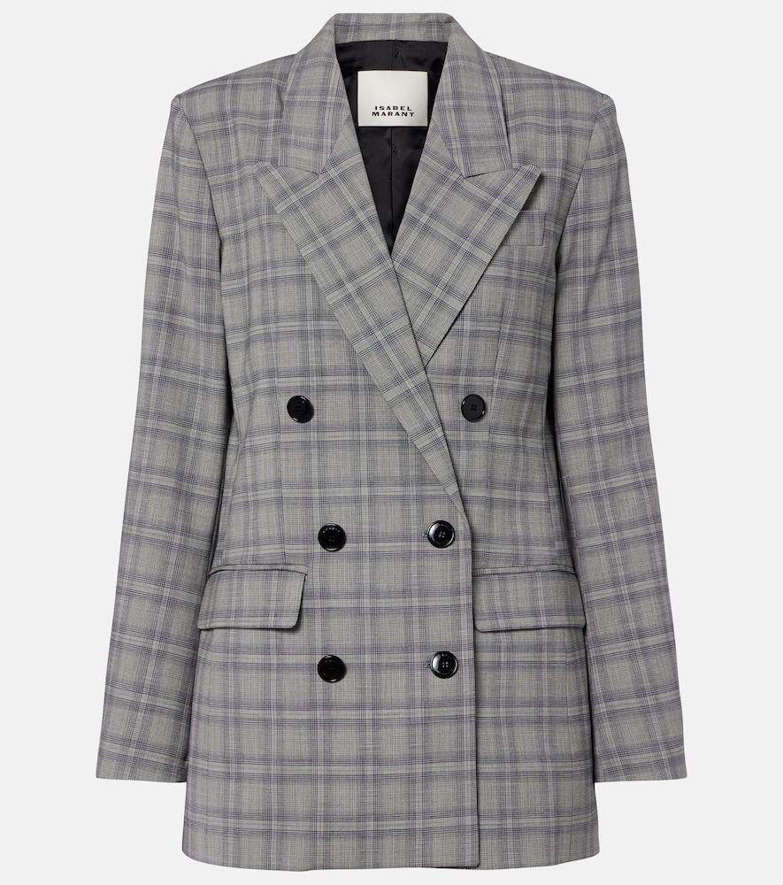 Isabel Marant Jacke Jevima Prince of Wales-Karomuster, Damen, DE 32 Grau
