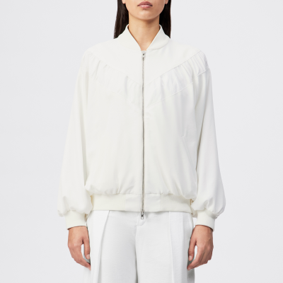 DRYKORN GRENTON Oversized Jacke aus fließendem Satin off_weiß 1