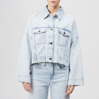 DRYKORN HOLBROOKS Oversized Denim-Jacke in Light-Blue Denim blau 1