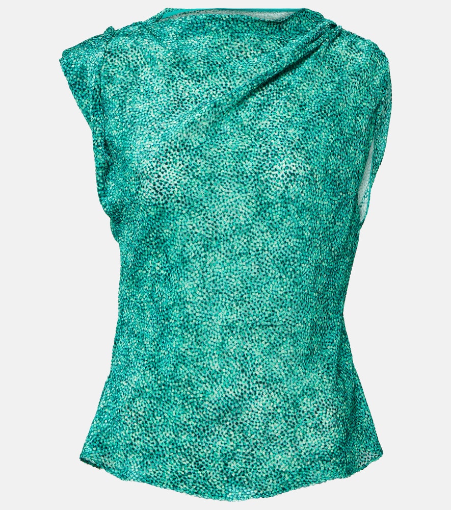 Isabel Marant Top Samia aus Seidengemisch, Damen, DE 32 Grün
