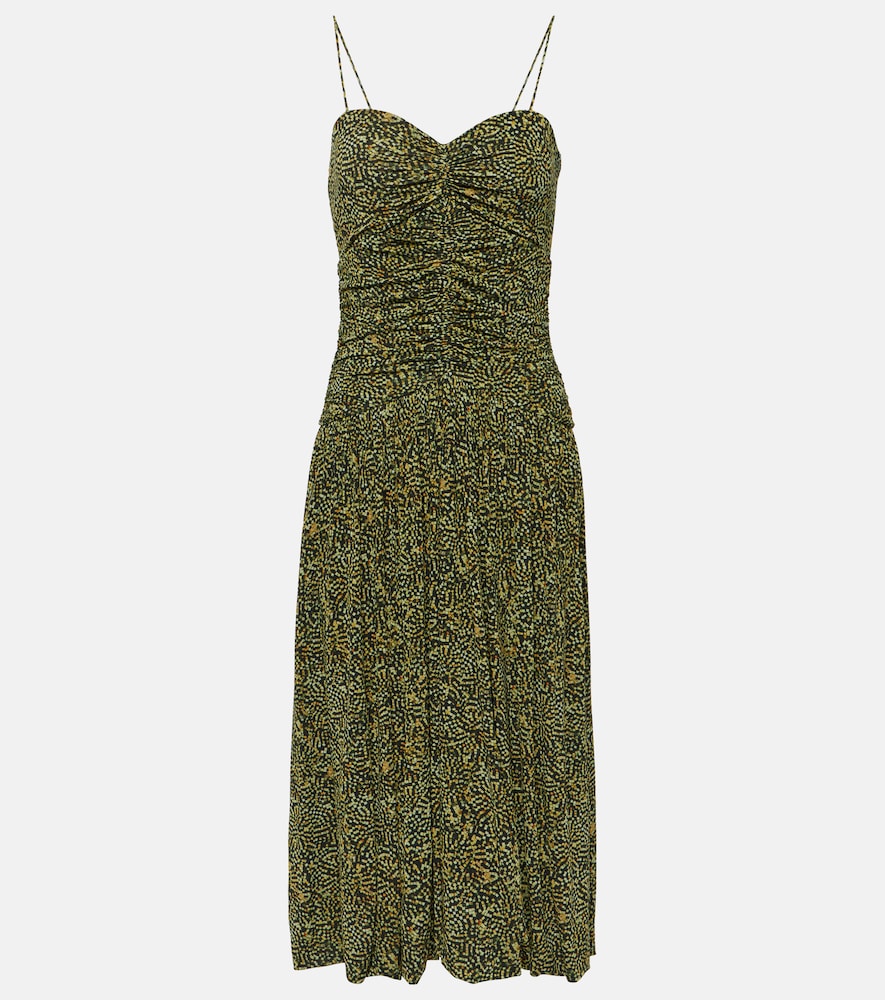 Isabel Marant Bedrucktes Midikleid Elisabeth aus Jersey, Damen, DE 32 Multicolor
