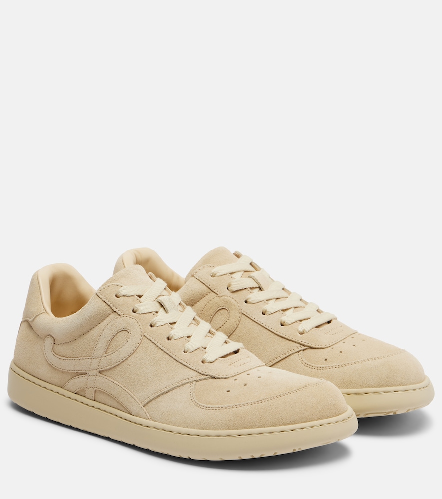 Loewe Sneakers Jambo aus Veloursleder, Damen, EU 35 Beige