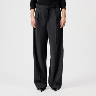 DRYKORN ADUCT Tailored Pants mit geradem Bein in Bi-Stretch schwarz 24x32
