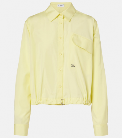 Loewe Hemd Double L aus Baumwolle, Damen, XS Gelb