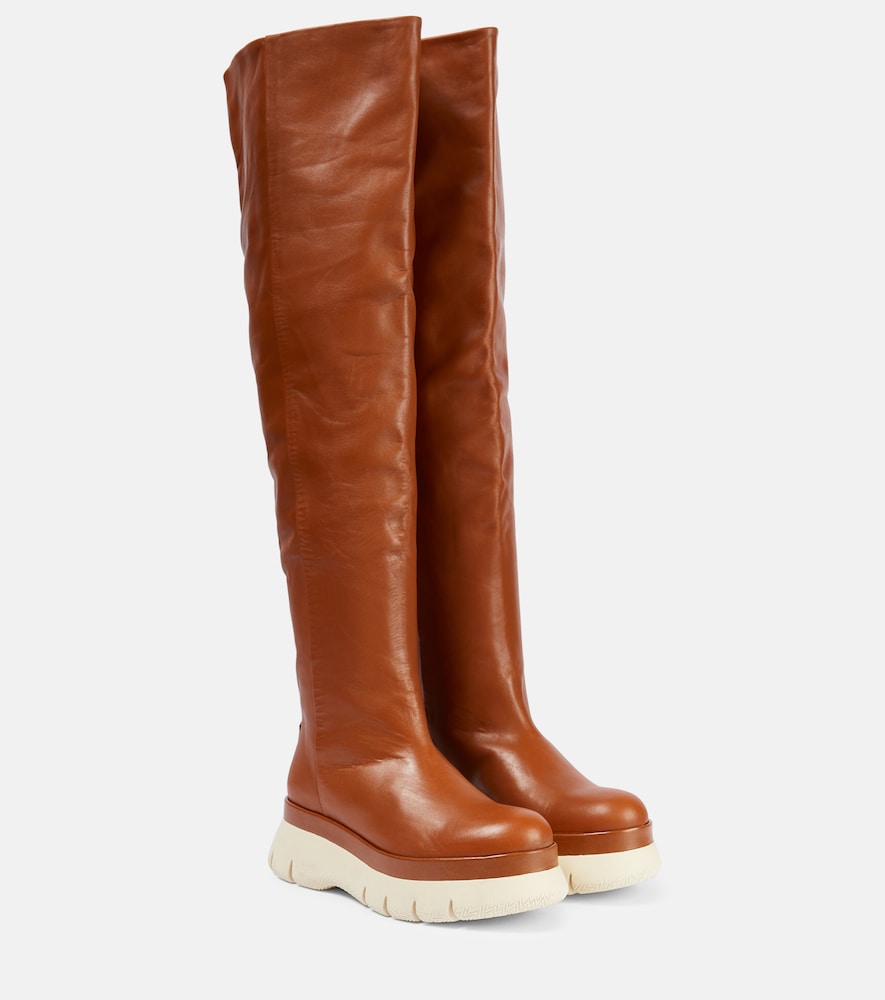 Isabel Marant Overknee-Stiefel Malyx aus Leder, Damen, EU 35 Braun