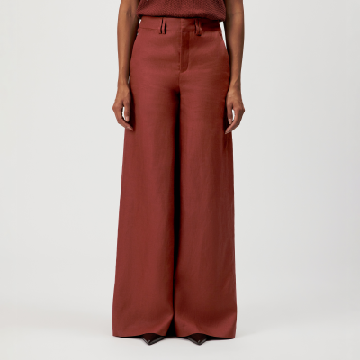 DRYKORN AQUITE Marlenehose in reinem Leinen rot 24x32