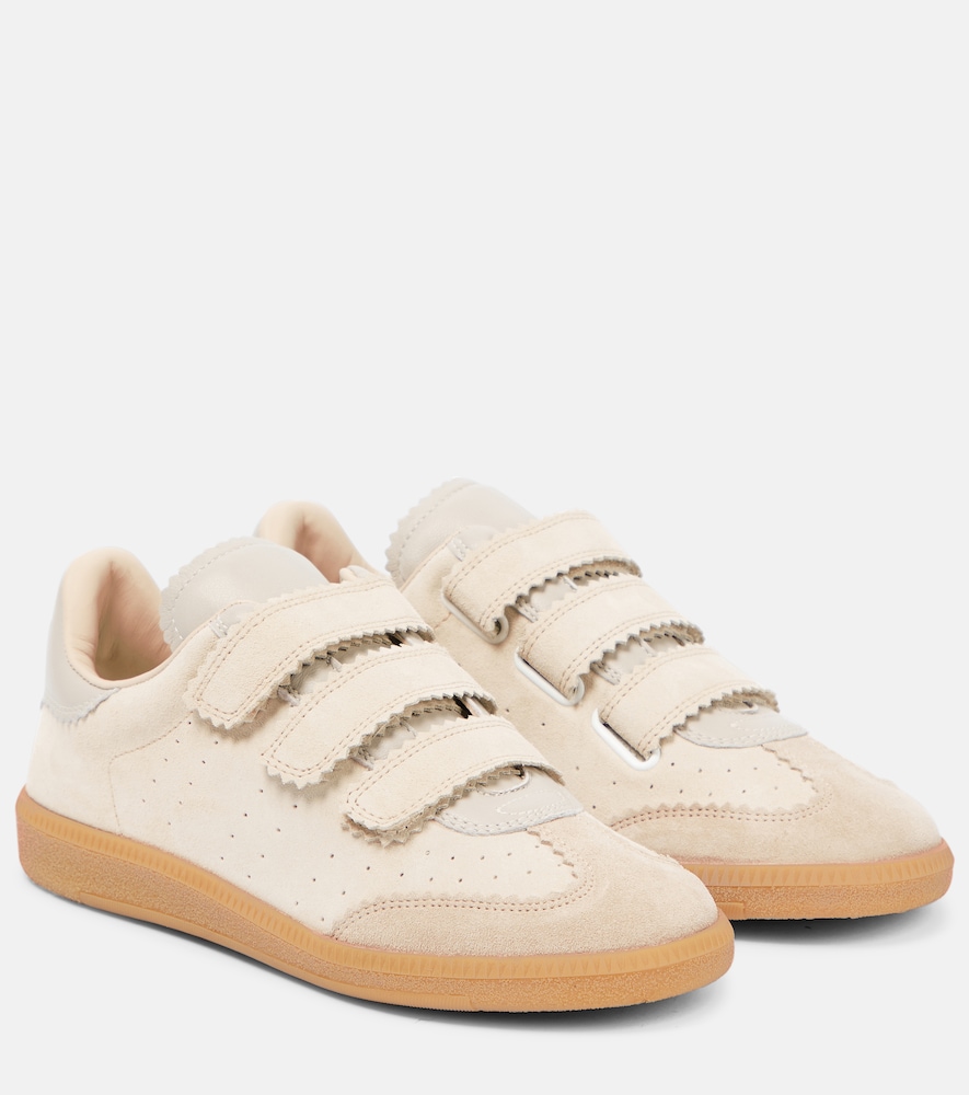 Isabel Marant Sneakers Beth aus Veloursleder, Damen, EU 37 Beige