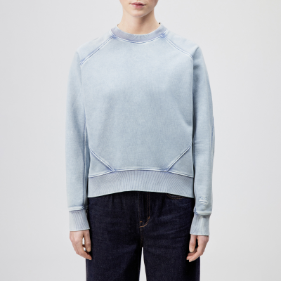 DRYKORN KOLIJA-P4 Relaxed Fit Sweatshirt in reiner Baumwolle blau XS