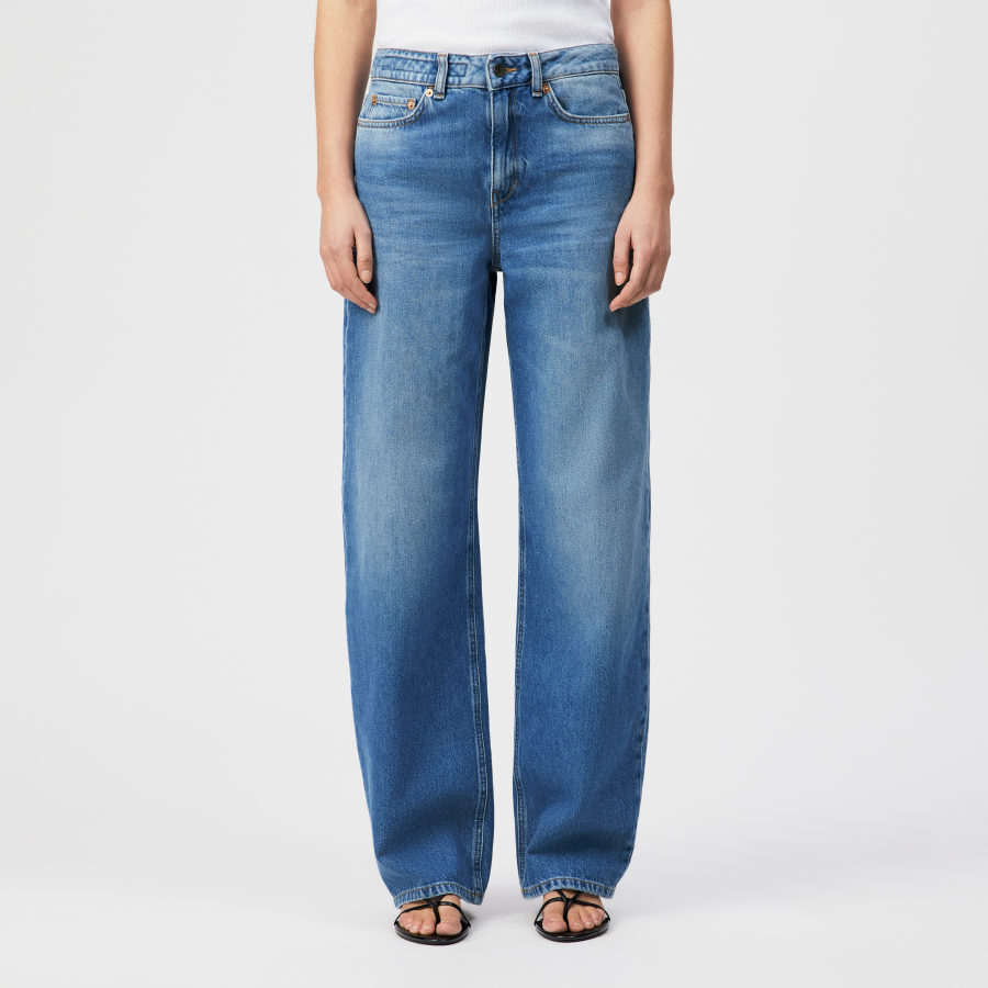 DRYKORN MEDLEY Mid-Waist Jeans in reiner Baumwolle blau 25x32