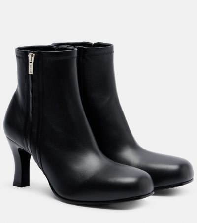 Loewe Ankle Boots Bobine 90 aus Leder, Damen, EU 36 Schwarz