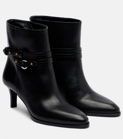 Isabel Marant Ankle Boots Meyli 55 aus Leder, Damen, EU 35 Schwarz