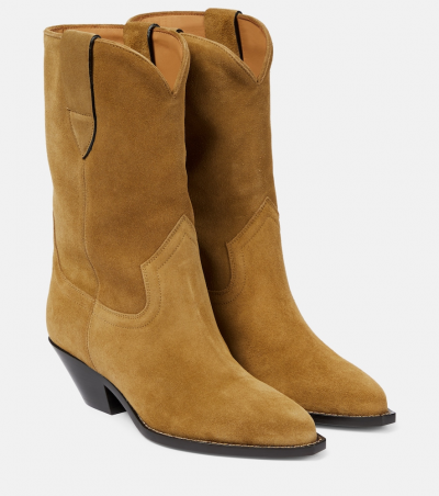 Isabel Marant Stiefel Dahope aus Veloursleder, Damen, EU 35 Braun