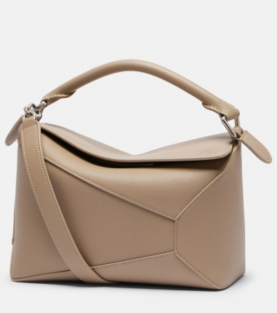 Loewe Tote Bag Puzzle Edge Small aus Leder, Damen, Eine Größe Beige